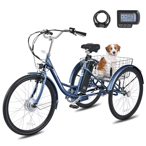 VIRIBUS Electric Tricycle for Adults, 26 inch...