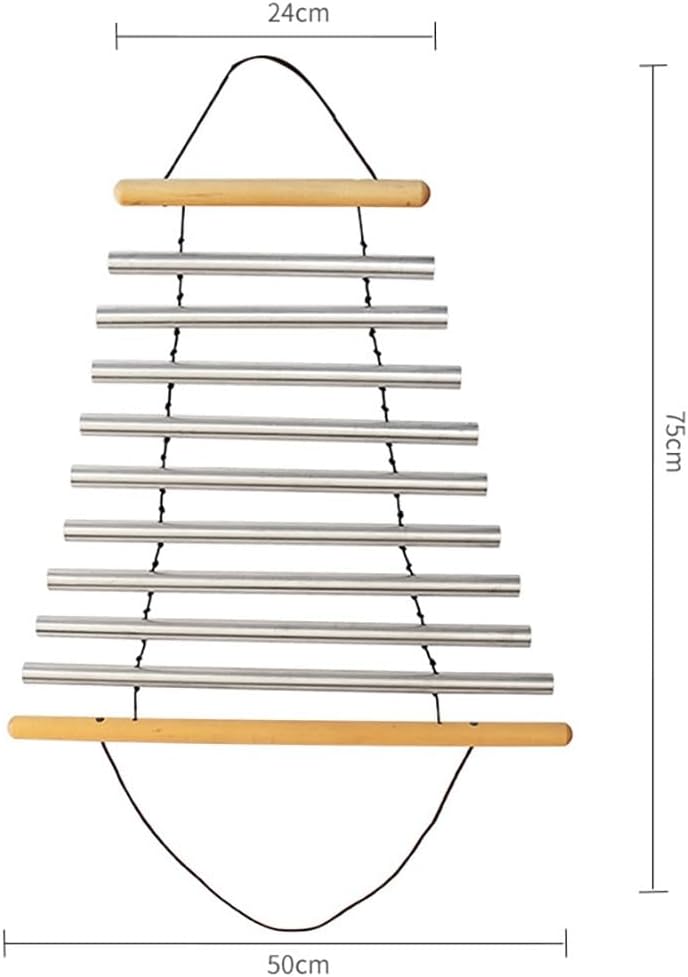 Sound Healing Instrument, 9 Tone Handy Chime for Sound Meditation, Swing Chime with Free Mallet