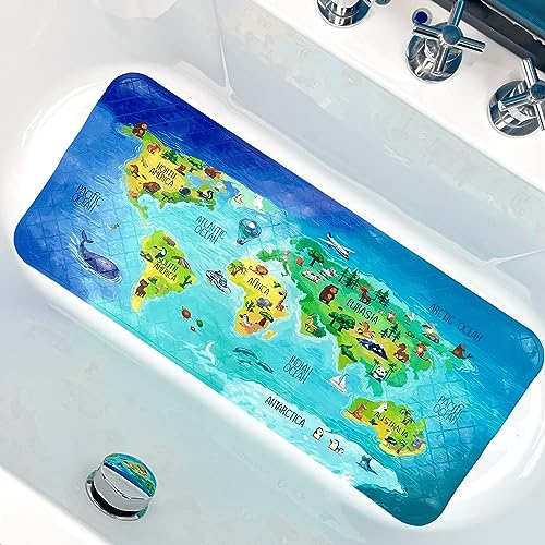 BOPPIE Non-Slip Bath Mat Shower Mats for Tub...