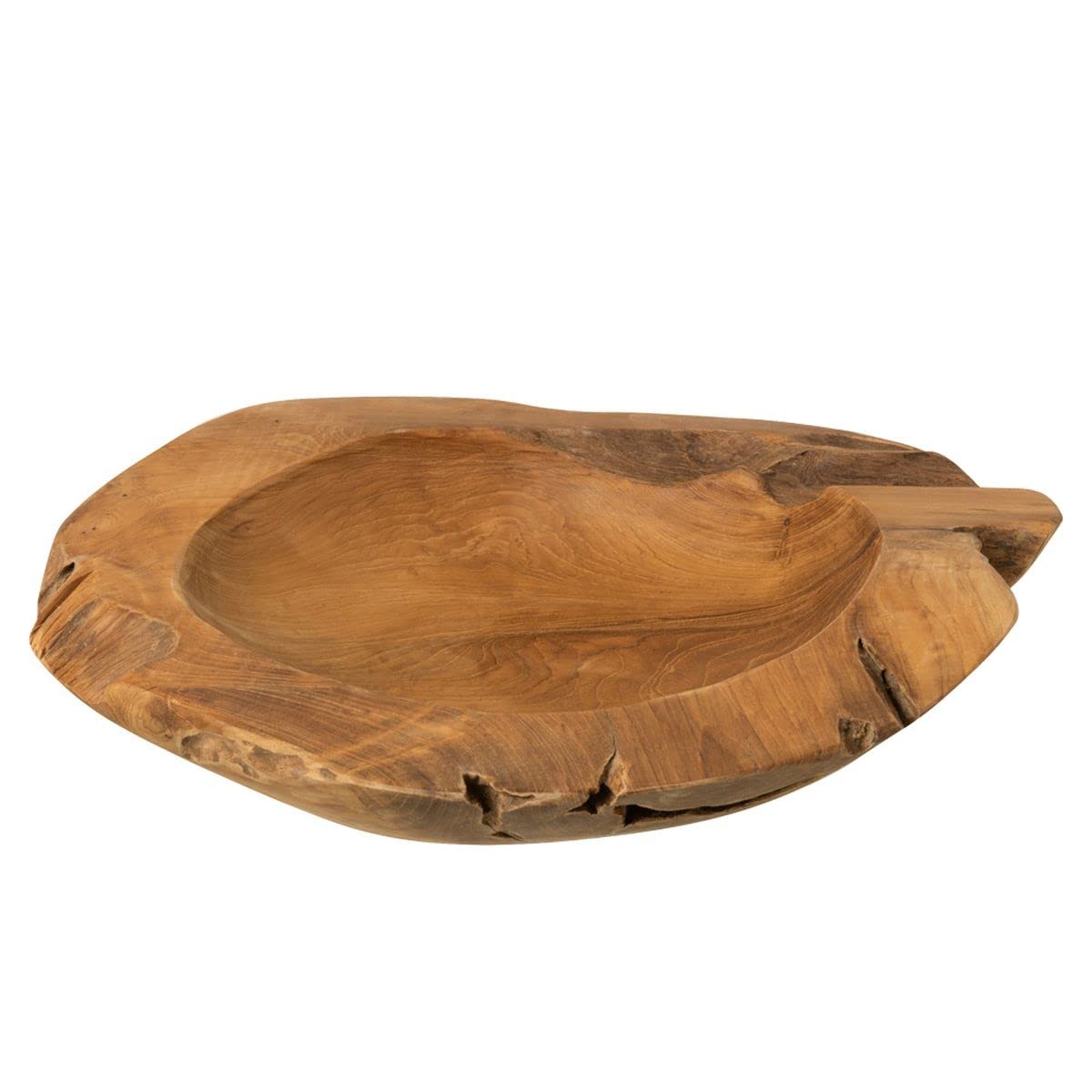 Coupelle ronde en teck bol bois decoration table cuisine