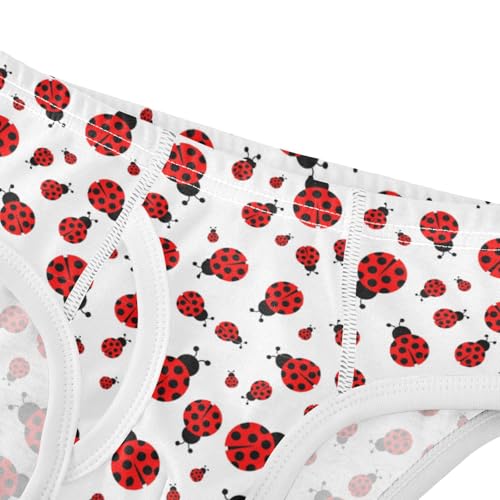 Boys' Exclusive Briefs Toddler Underwear 95% Combed Cotton Boxerbriefs 2T Ladybug Pattern 784