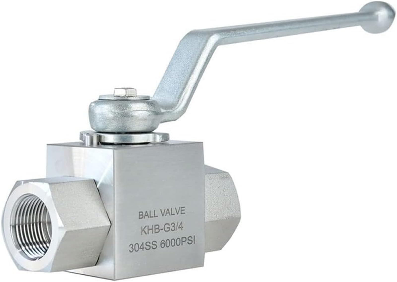 Válvula de bola con palanca de cierre, válvulas for tuberías de aire/agua y gas, de alta presión, de acero inoxidable, resistente a roscas internas, hidráulica, con manija for piscina.(1 1/2")