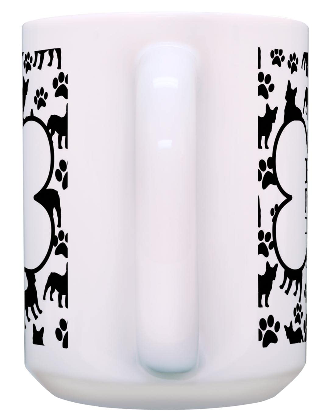 ThisWear Dog Dad Gifts Best French Bulldog Dad Ever Fathers Day Mug 15-oz Frenchie Mug Tea Cup Bone Pattern