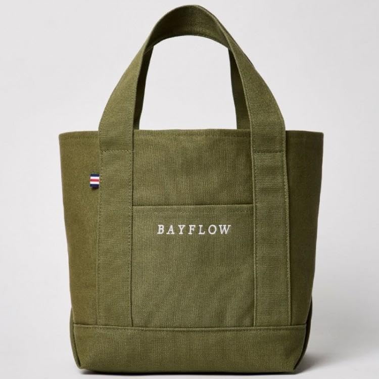 Amazon.co.jp: BAYFLOW ベイフロー 収納5ポケットロゴトート カーキ 