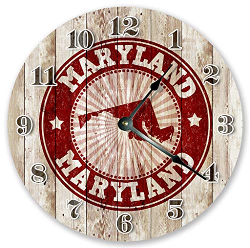 Reloj de pared analógico 10.5 pulgadas con diseño Maryland