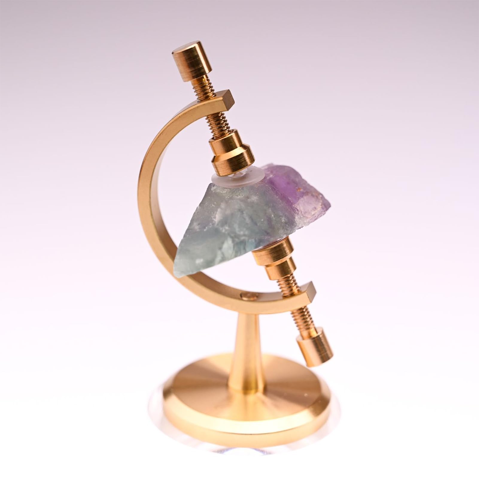 Supporti per Cristalli da Esposizione - Base Regolabile per Minerali,Con Clip Imbottita Di - Per Campioni Gemme Fossili Oggetti Da Collezione Arte Artigianato Libreria Tavolo