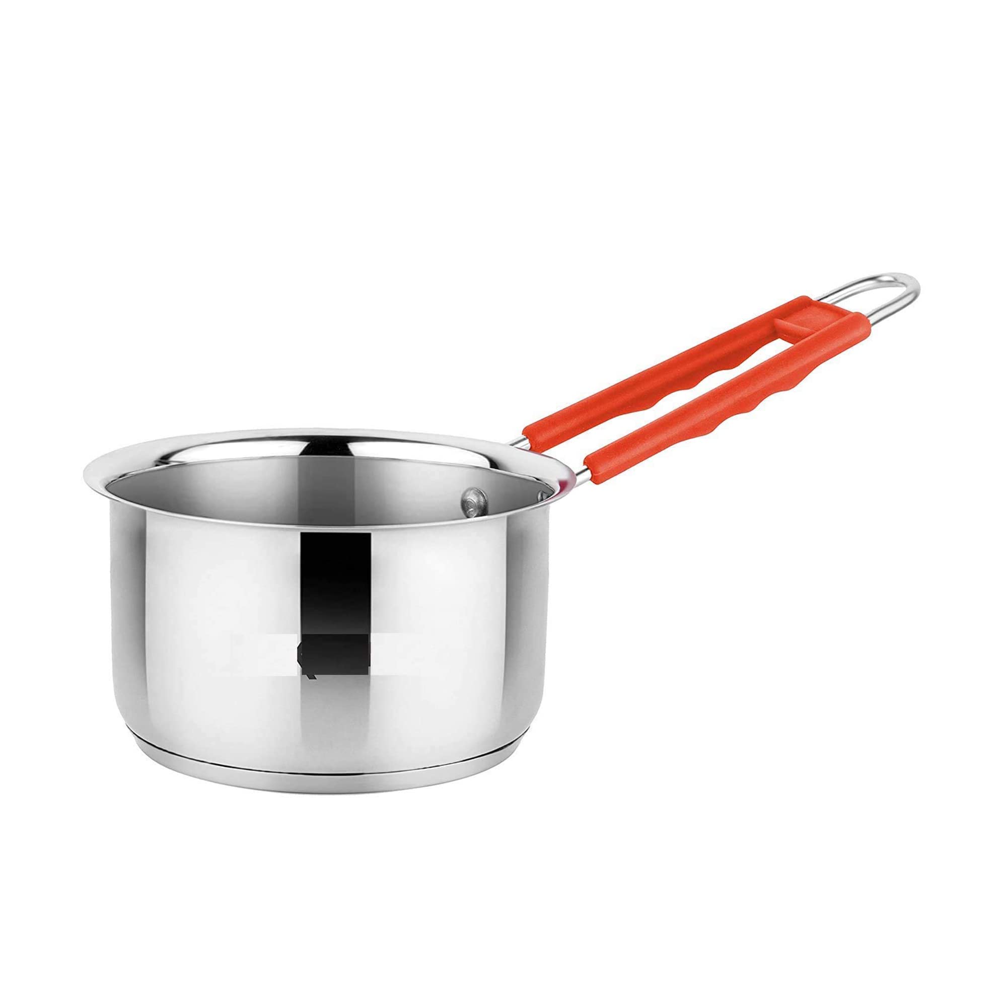 IDEAL PRIME Heavy Gauge Stainless Steel Saucepan Induction Bottom with Tea Strainer & Grater (3 Pices) | Steel Tapeli Milk/Tea Pan Chai Channi Kisni Kishni Kitchen Tools Pack of 3