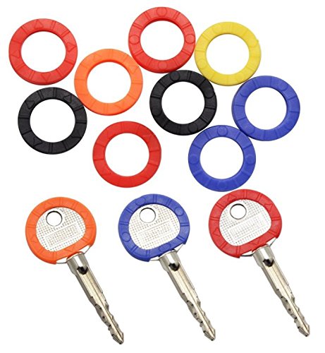 Cache-clés Souples Colorés Ghulumn - Lot De 24, 8 Couleurs, Pour Identification Facile Des Clés