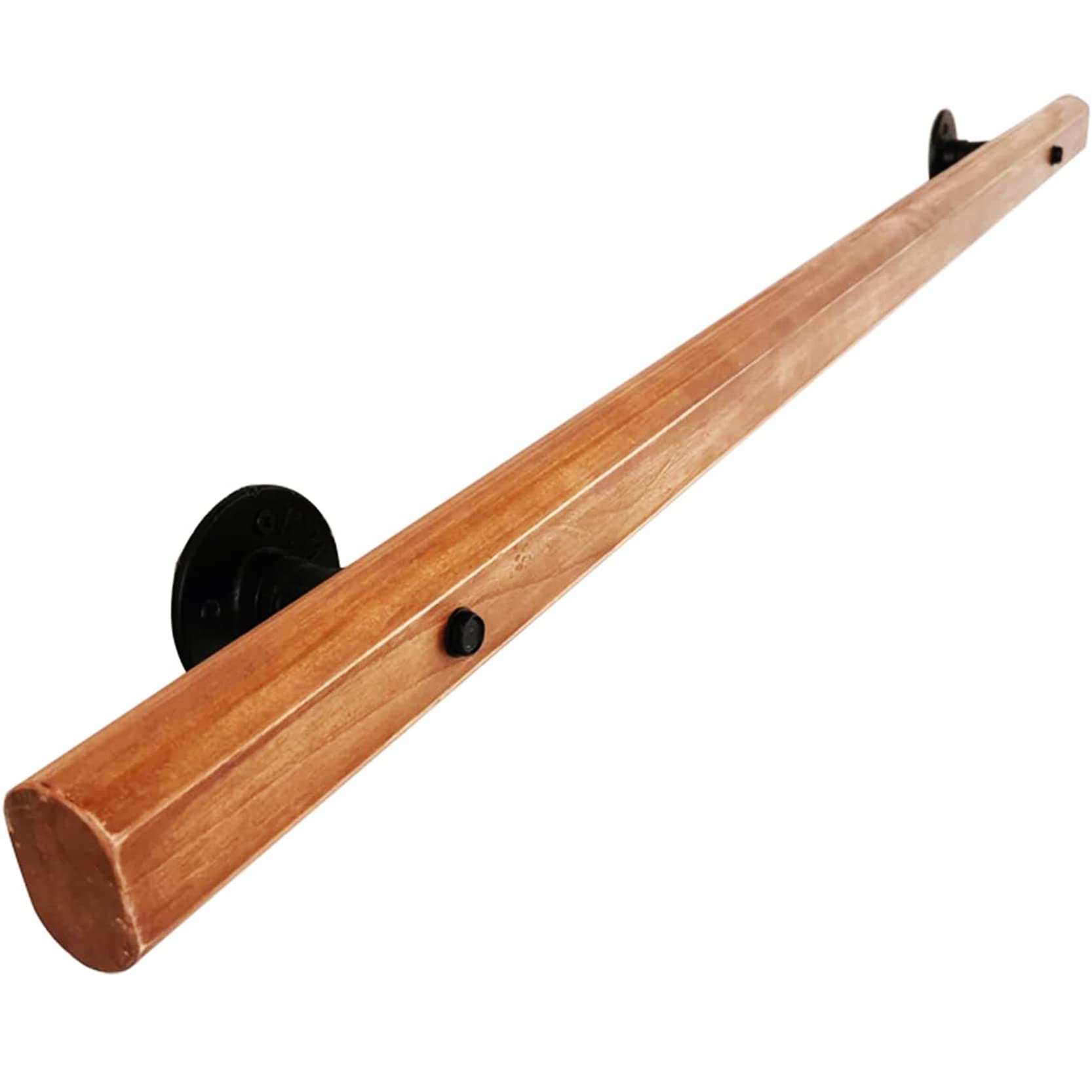 FKXSXAZ Staircase Handrails Wooden Non-Slip Stair Railing，home Indoor Wall Mount Banister，safety Grab Bar Support with Installation Kit ，Easy to Install(Size:70cm/2.3ft)
