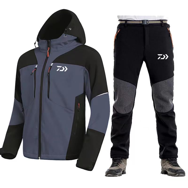 Amazon.co.jp: 冬の釣り服,男性用冬用釣りスーツ,登山,キャンプ,釣り 