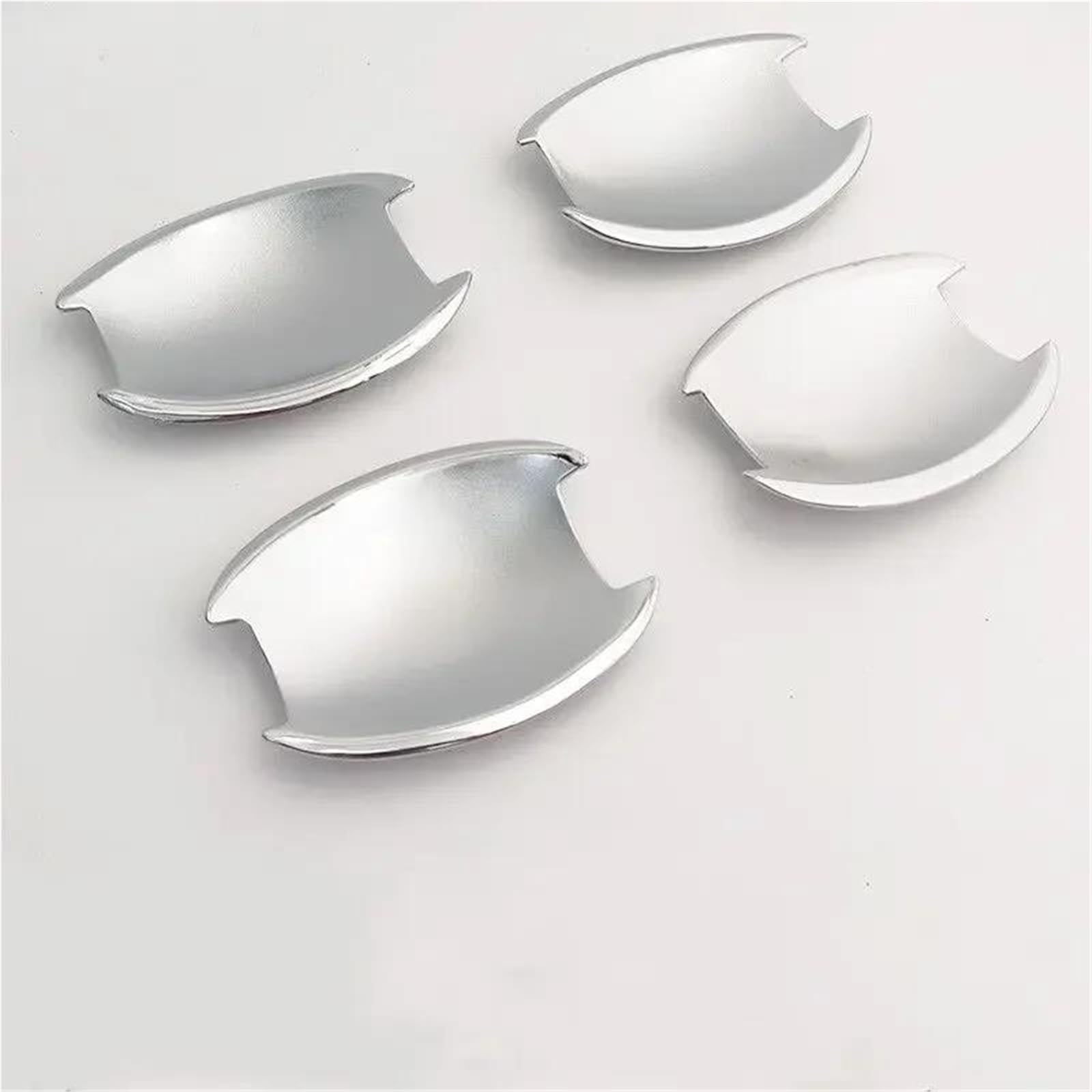 TRFBD Decorative Cover Glossy Black Chrome Car Door Handle Cover Trim Sticker Styling Accessories for Hyundai for Sonata for I45 2011-2015(Silver Bowl)