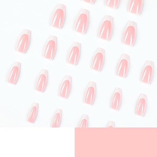 Miniatura 5 de TMLECE TM Uñas postizas a presión, 24 unidades, uñas postizas largas con pegamento para mujeres, niñas, adolescentes con pegamento adhesivo y lima