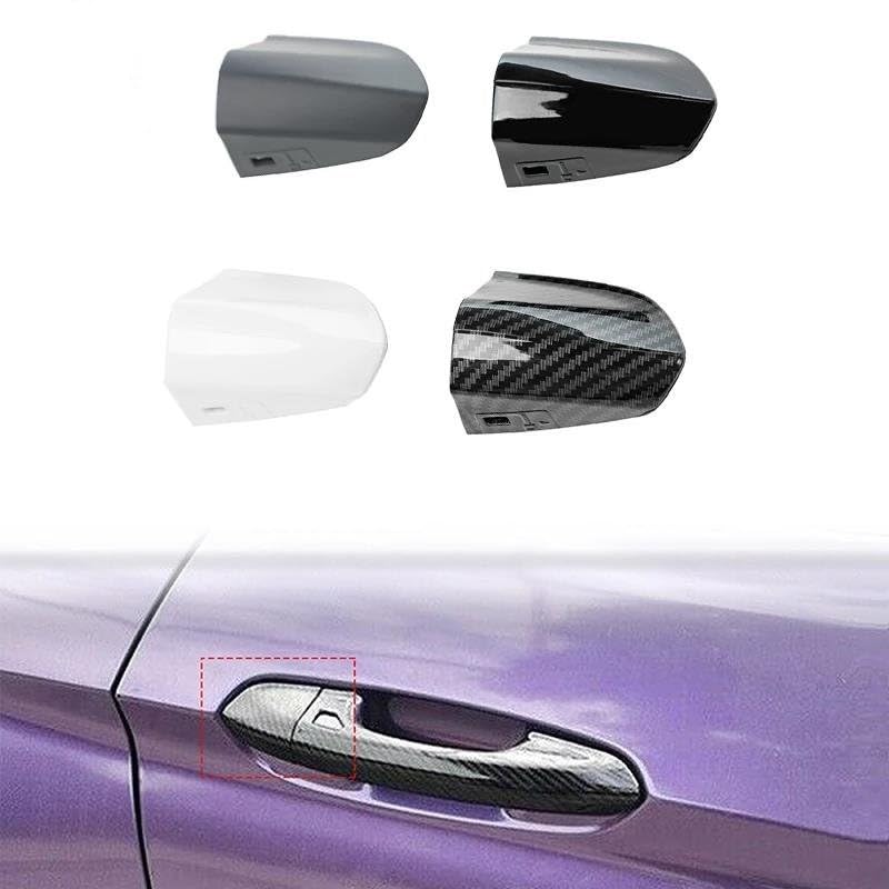 Lot De 4 Protège-Poignées De Porte Pour Ford Mustang 2016-2019 - Anti-Rayures, Résistant Aux Intempéries - Noir Brillant