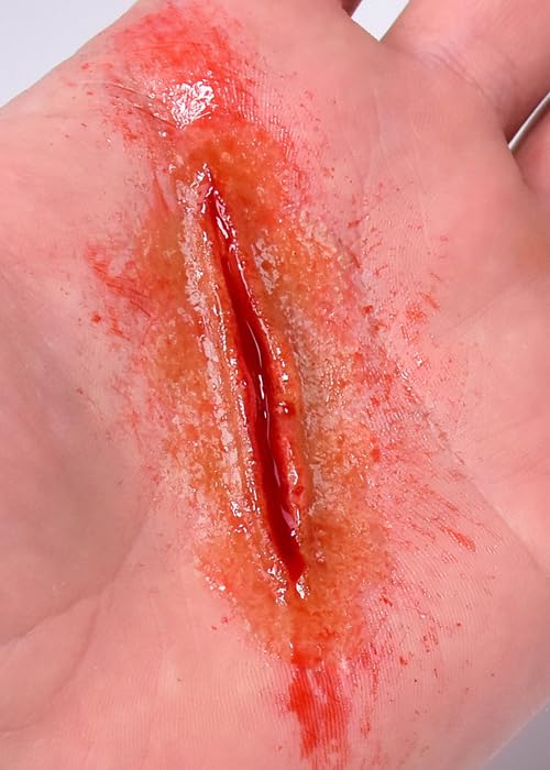 Struts Grimas Stick On Small Cut Stab Wound Fake Scar Latex Prosthetic, FX Make-Up