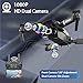 MOCVOO Drone with Dual Camera for Adults Kids, Foldable RC Quadcopter for Beginners, Toys Drone, 1080P FPV Video, 3 Batteries, Carrying Case, One Key Start, Headless Mode, Waypoints fly, 360° Flips