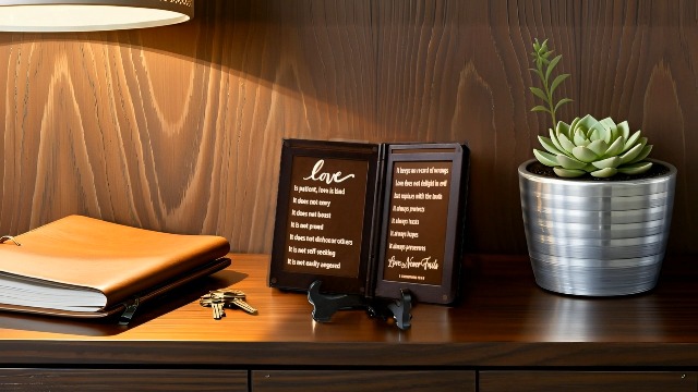 Image of mamre Bible Verses Lamp, Scripture Display Night Light - Thy Word is a lamp Unto My feet, and a Light Unto My Path. - 1 Corinthians 13 The Love Chapter, Spiritual Gifts, Bedside Lamp