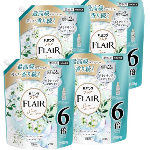 ハミング 【ケース販売】フレア サボンデサボン つめかえ大容量2100g×4個