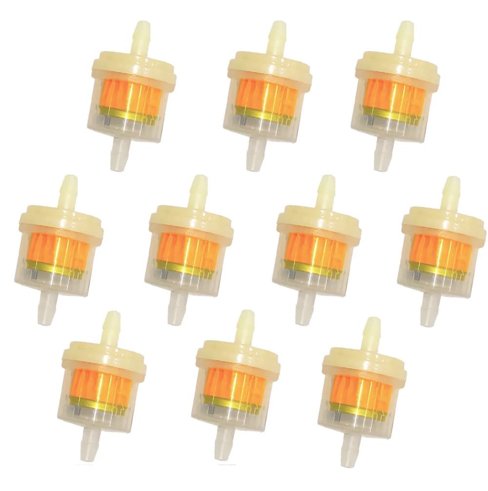 YFFSFDC ガソリンフィルター 10個セット 汎用 燃料フィルター 内径 5mm ～ 6mm に対応 磁石付きで錆びキャッチ オートバイ 自動車 パーツ