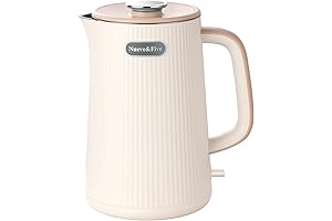 Electric Kettle with Double-Walled Stainless Steel for Safety and Energy Efficiency