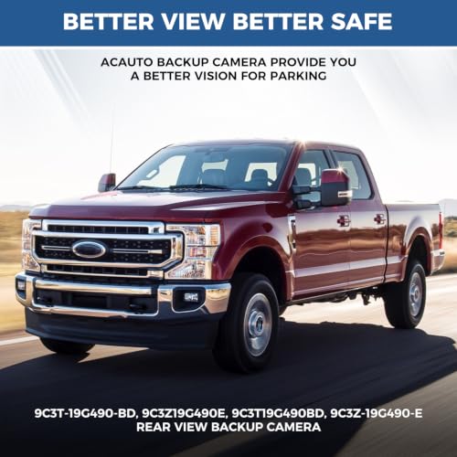 Image of Rear View Backup Camera Fit for Ford F-250 F-350 F-450 Super Duty 2008-12 | Parking Back Up Assist Camera Replace#9C3T-19G490-BD, 9C3Z19G490E, 9C3T19G490BD