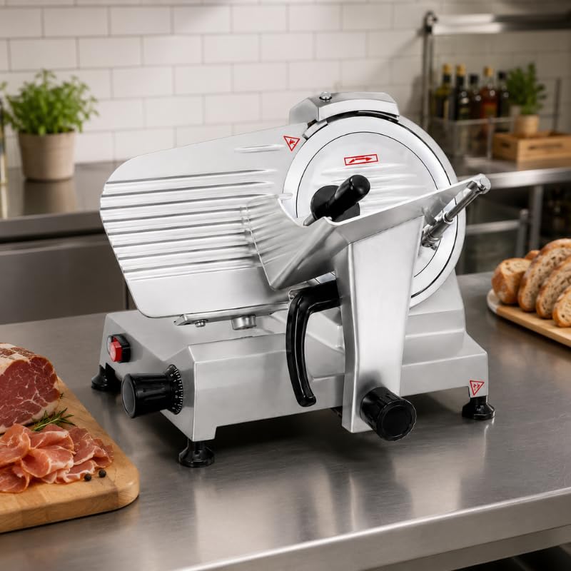 Générique Affettatrice professionale per prosciutto e salumi, lama Ø300 mm