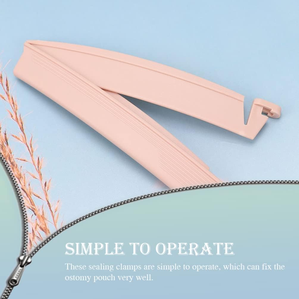 Universal Ostomy Bag Clip Plastic: 10Pcs Drainable Pouch Clamp Colostomy Bag Clip Ostomy Drain Bag Closure Sealing Clamps Leakage for Stoma Care : Health & Household