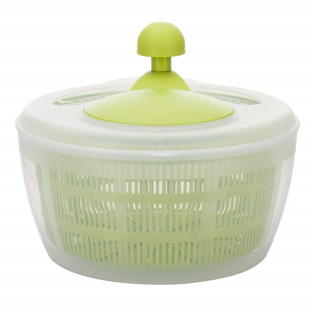 Westmark Essoreuse à Salade, Capacité : 5 litres, ø 26 cm, Plastique, sans BPA, Fortuna, Couleur : Transparent/Vert, 243222E1