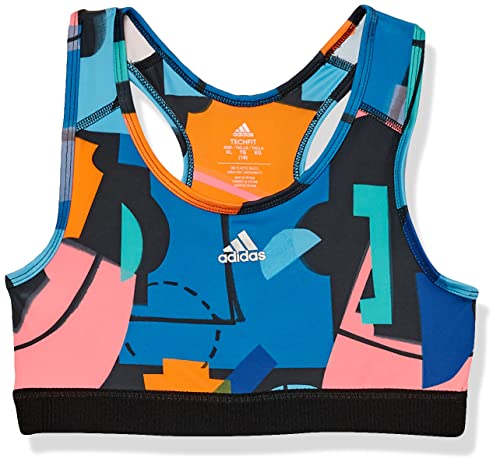 adidas Girls' Aeroready Allover Print Techfit Bra