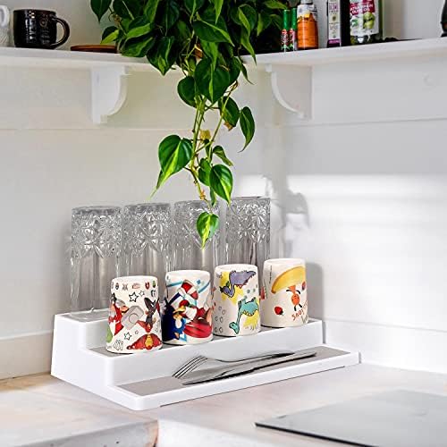 Vinsani 3-Tier Spice Rack Multifunctional Organiser Free Standing Skid-Resistant Cupboard Storage for Pantry, Kitchen Cabinets, Fridge, Makeup & Craft Accessories Holder