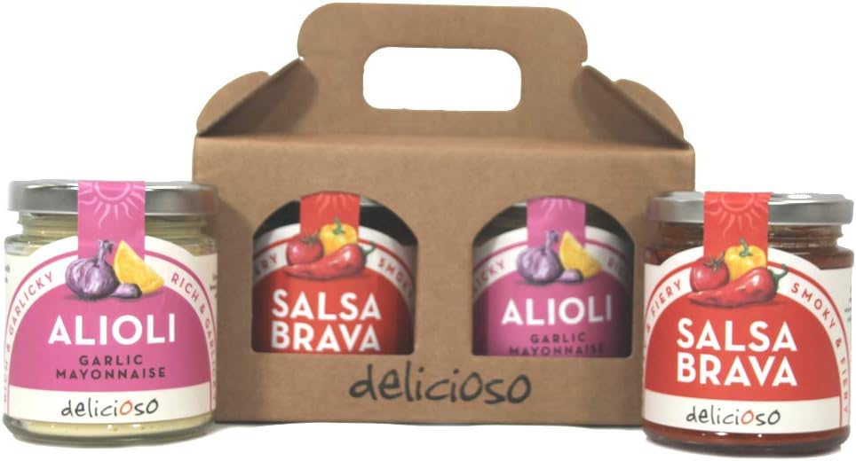 Classic Spanish salsas Alioli and Brava Gift Set