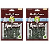 UrbanX HealthyBones Original Natural Dog Dental Care Mint Snacks Oral Health Dog Food for Lhasa Apso and Other Small Companion Dogs, 30 Count