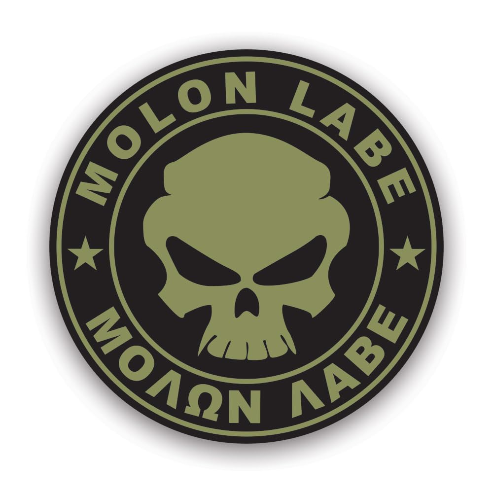 Molon Labe Sticker - Decal - Die Cut - Come And Take