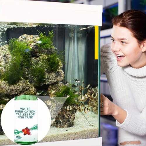 Powerful Aquarium Water Purification Tablet,Quick Clear Aquarium Fish Tank Treatment,Water Purification Tablets,Portable Aqua Wa-ter Purifi-cation Tab-lets,Fish Tank Cleaner,Wa-ter Purifying Tablets - Image 8