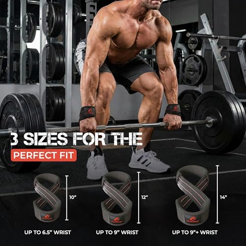Image of Figure 8 Lifting Straps, Strongman Deadlift Straps For Weightlifting