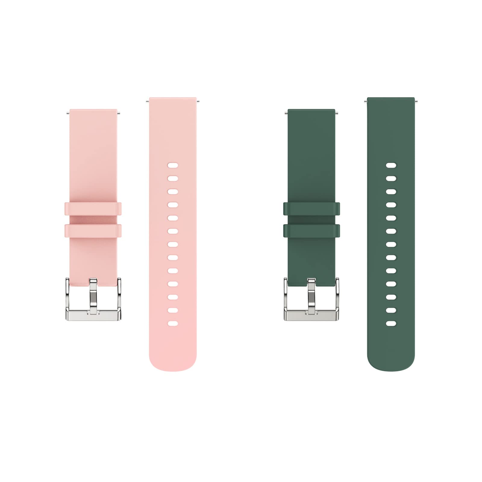 woednx Cinturino di ricambio da 20 mm per Smart Watch, sgancio rapido in morbido silicone delicato sulla pelle, cinturino per smartwatch