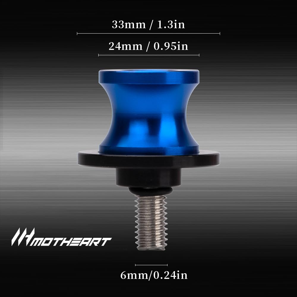 M6 Bobinas de balance para motocicletas para MT-125 2014-2021 NMAX 125 2015-2024 XMAX 125 2006-2018 Deslizador CNC de aluminio para protección y fácil mantenimiento Accesorio (Azul)