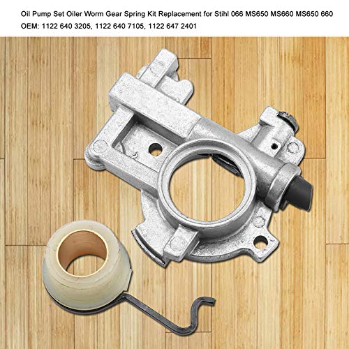 660 Peças de Motosserra Bomba 8 × 7 × 2 Conjunto de Bomba de óleo Lubrificador Kit de Mola de Engren