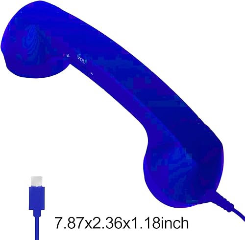 Miniatura 3 de 2026 New Retro Phone Handset for iPhone, Type-C Retro Telephone Wired Handsets Style Landline Handle Receiver for Cell Mobile Video Conferences,