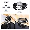 INFINIONLY Mens Teenagers Multi-Layer Leather Braided Stainless Steel Bracelet Classic Silver Anchor Alloy Bracelet for Boys #1