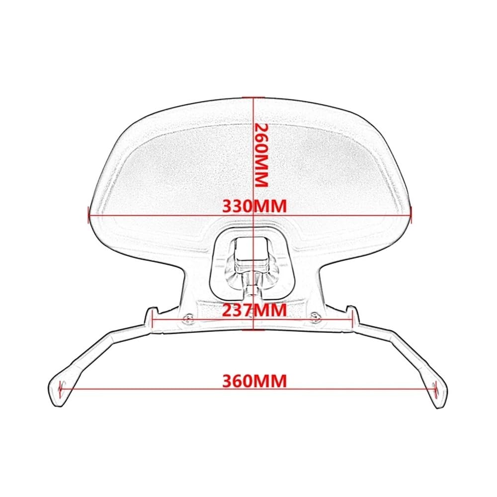 Schienale per motocicletta Per ADV350 ADV 350 2022 2023 2024 Sissy Bar Posteriore Supporto Passeggero Poggiaschiena Accessori Per Moto