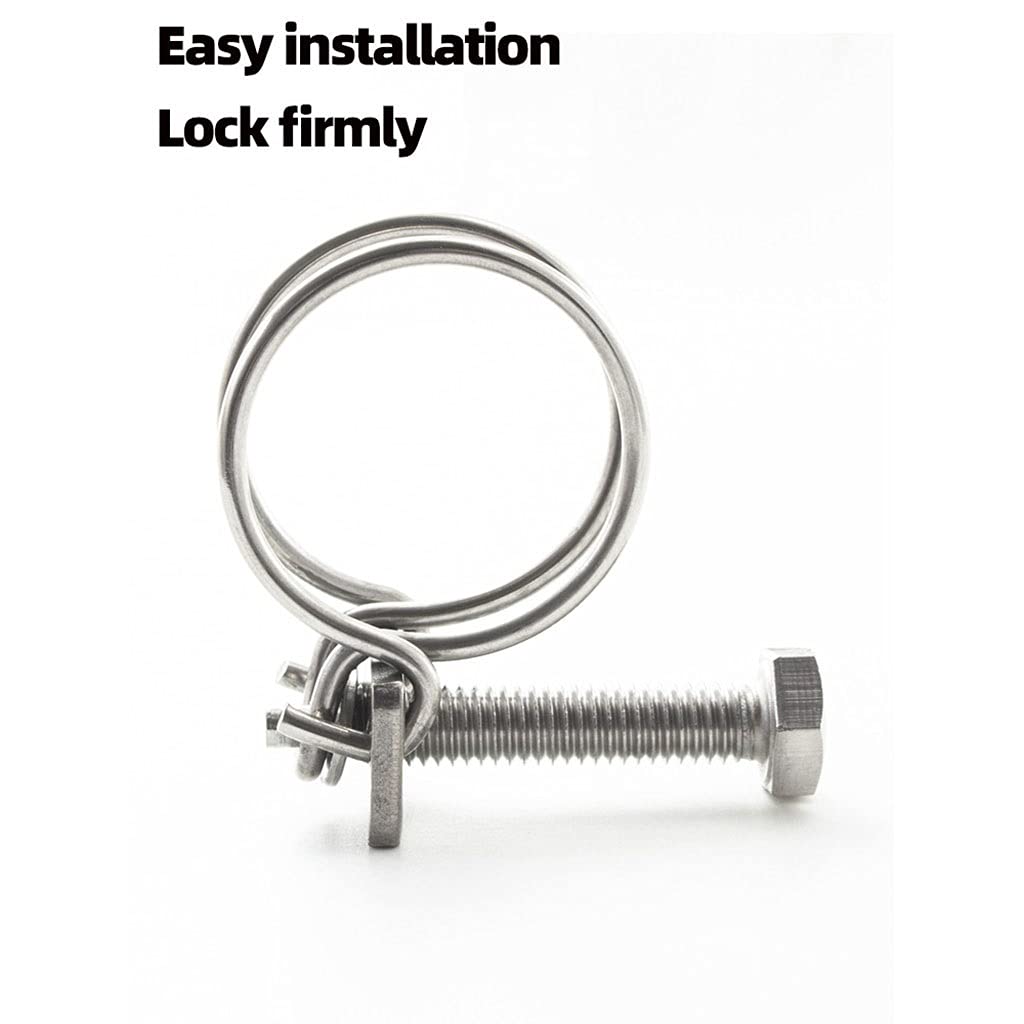 Fascette Stringitubo In Acciaio Inox 201 - Doppio Filo, Regolabili 50