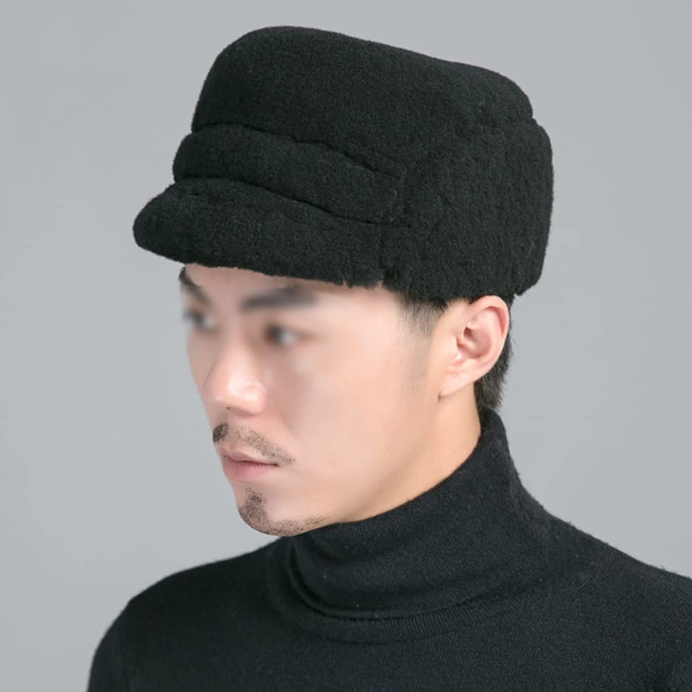 Amazon.co.jp: TPWK メンズ 黒 ロシア トラッパーハット 冬用 防寒