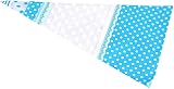 Delaman 50 Clear Cone Shaped Treat Bags OPP Plastic Cellophane Bags Triangle for Favor Christmas Candy Popcorn with Twist Tie (Blue)
