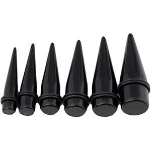 Kit Allungamento Orecchie 32 Pezzi - Tappi In Acciaio E Acrilico Da 6mm A 20mm - Foto 10