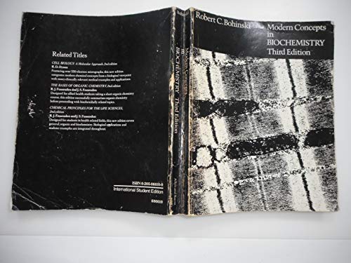 Modern concepts in biochemistry 0205066100 Book Cover