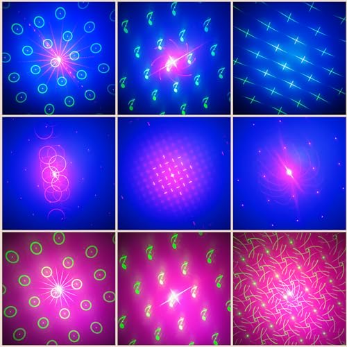 Mslitely -Bola de discoteca para DJ, luz estroboscópica LED para escenarios, proyector de luz, ideal para fiestas navideñas/raves/clubes/bares/decoración del hogar, regalos de cumpleaños y fiestas.