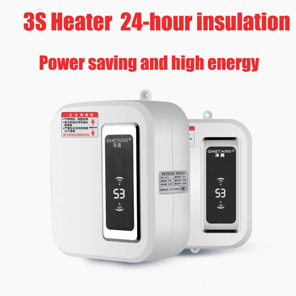 Electric Water Heater 220V-240V 3500W Mini Tankless Instant Hot Water Heater,  Temperature Display, for Kitchen Shower : Amazon.co.uk: DIY u0026 Tools