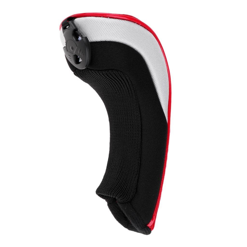 Perfeclan 4X Golf Club Rescue Headcover Hybrid Utility Head Head Cover con Etiqueta No. - Rojo