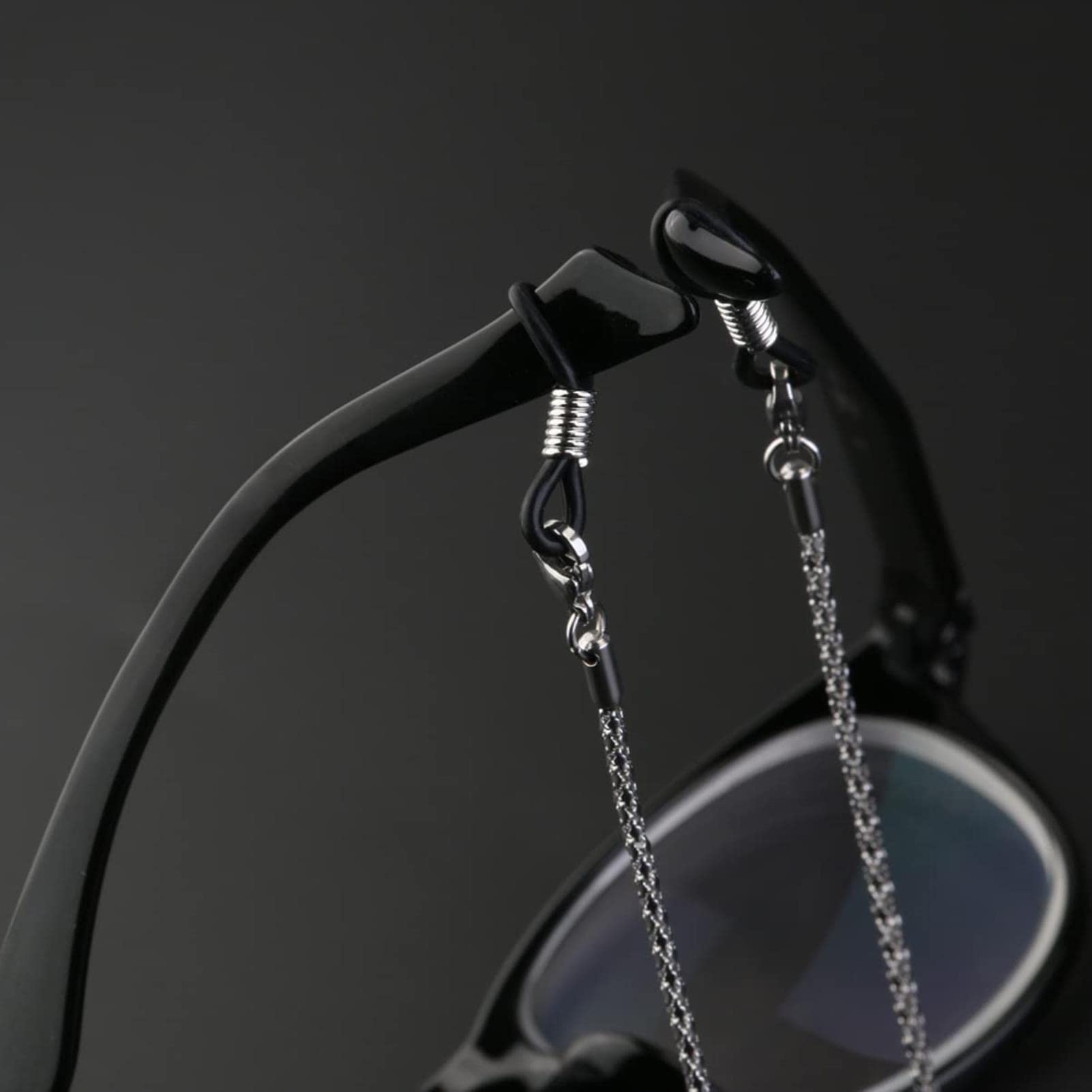 Chaînes pour Lunettes, Cordons de Maintien réglables, lanières Anti-Perte pour Lunettes, Cordon de sécurité pour Lunettes Noires