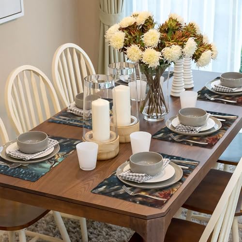 Sets de table lavables et antidérapants contre les taches de cuisine